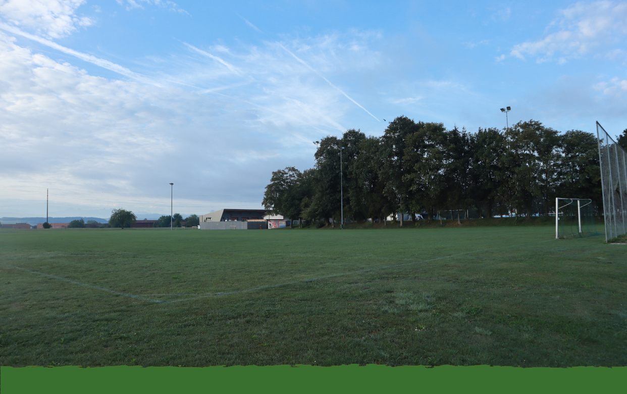 Terrain d'entraînement au petit matin